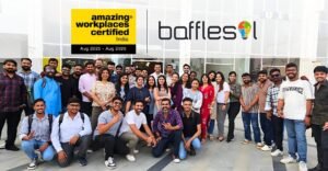 Bafflesol Technologies Team after being certified as Amazing Workplaces