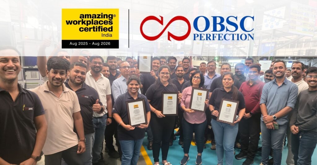 OBSC Perfection Limited Certified as Amazing Workplaces