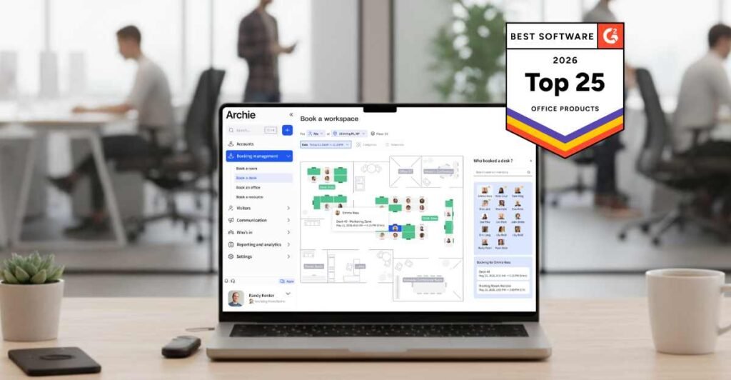 Archie Wins G2 Best Office Software 2026_Amazing Workplaces