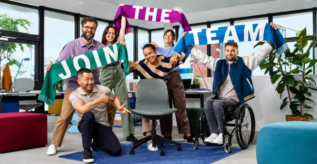 Bosch Company Culture showcasing engineers collaborating in a modern manufacturing facility with a focus on innovation, employee development, and teamwork.