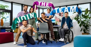 Bosch Company Culture showcasing engineers collaborating in a modern manufacturing facility with a focus on innovation, employee development, and teamwork.