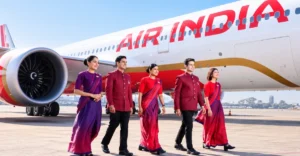 Air India employees at Gurugram headquarters reflecting the Air India culture transformation after Tata acquisition