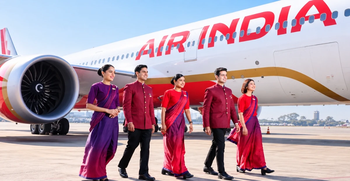 Air India employees at Gurugram headquarters reflecting the Air India culture transformation after Tata acquisition