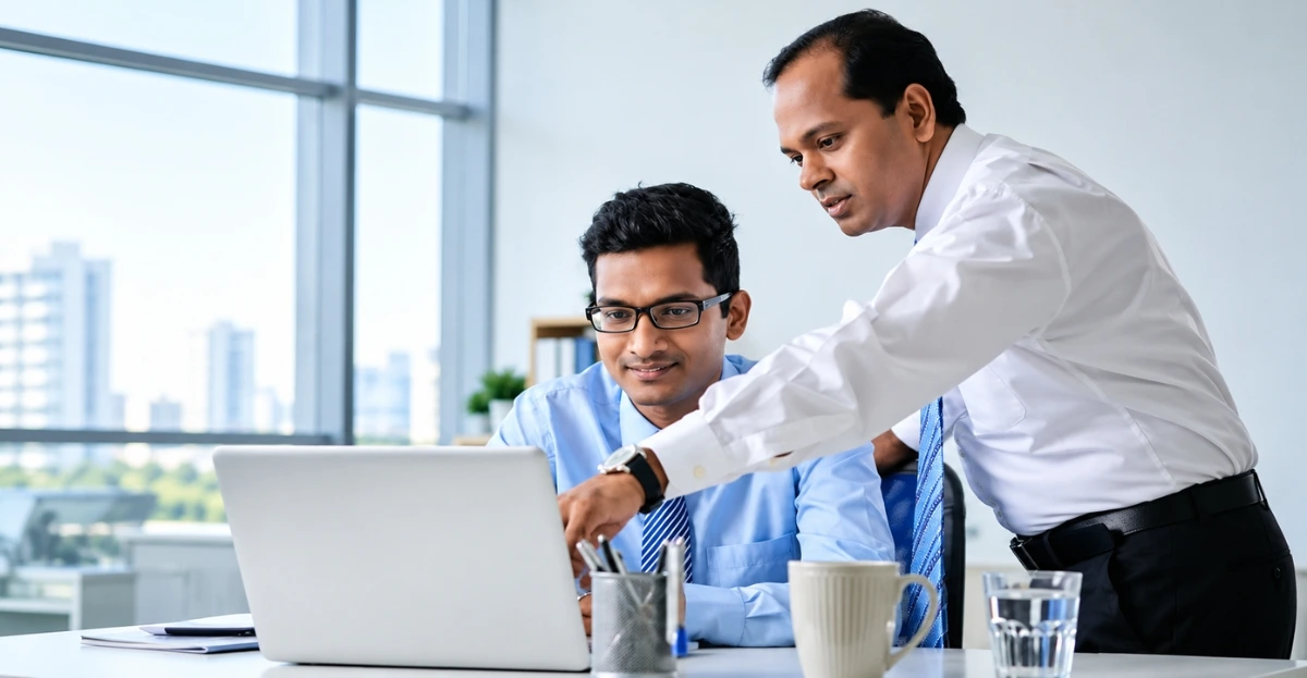 Capgemini employees collaborating in a training session as part of the Capgemini learning culture