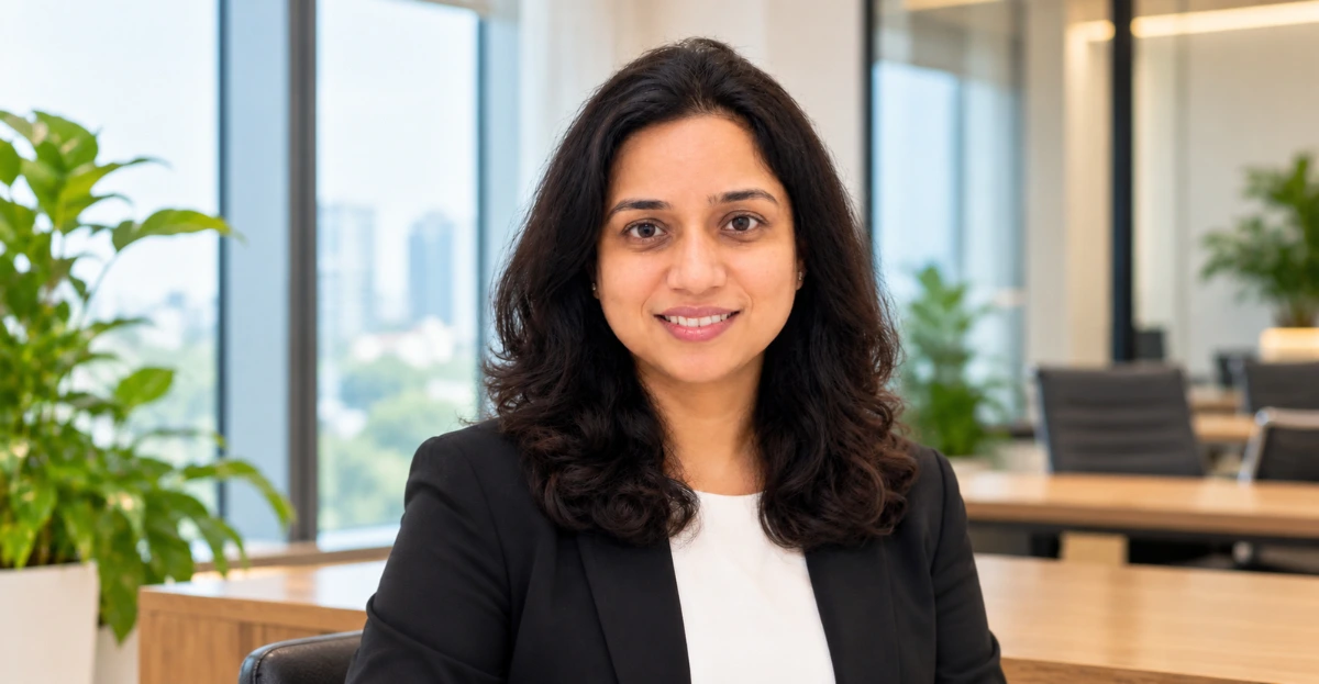 Rupal Rajal Joins CheQ as Head of Human Resources in a professional office portrait